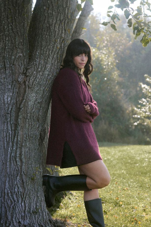 Kaffe Curve Ania lang strikkegenser - Image 8