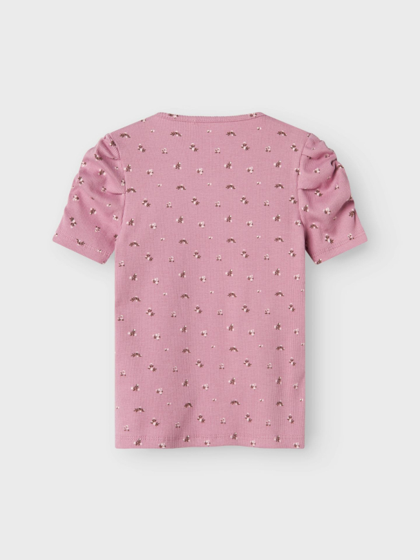 NMFOlinne slim topp, rosa - Image 2