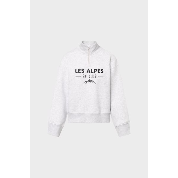 Katja Ski Club Sweater - Light Grey Melange 