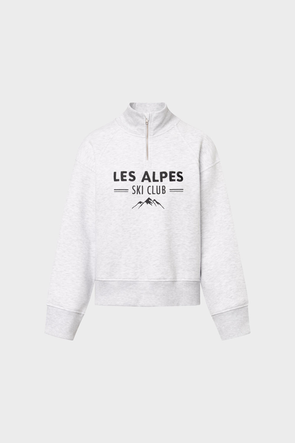 Katja Ski Club Sweater - Light Grey Melange 