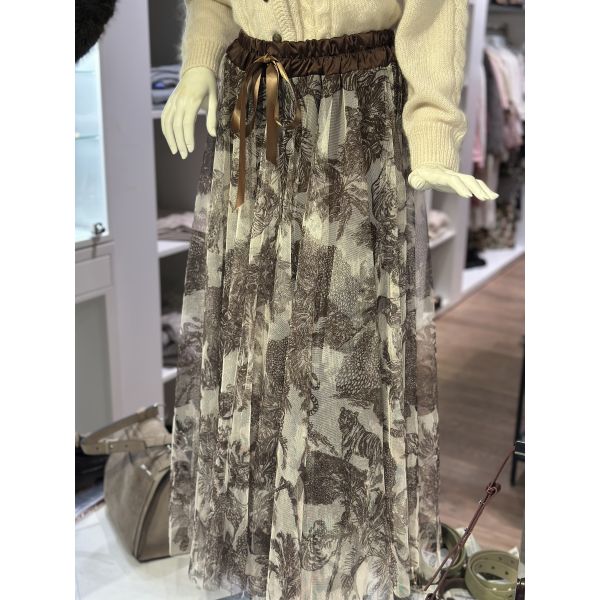 Susan Brown Animal Print Skirt   |  Susan Brown Animal Print Skirt fra Simplicity New York