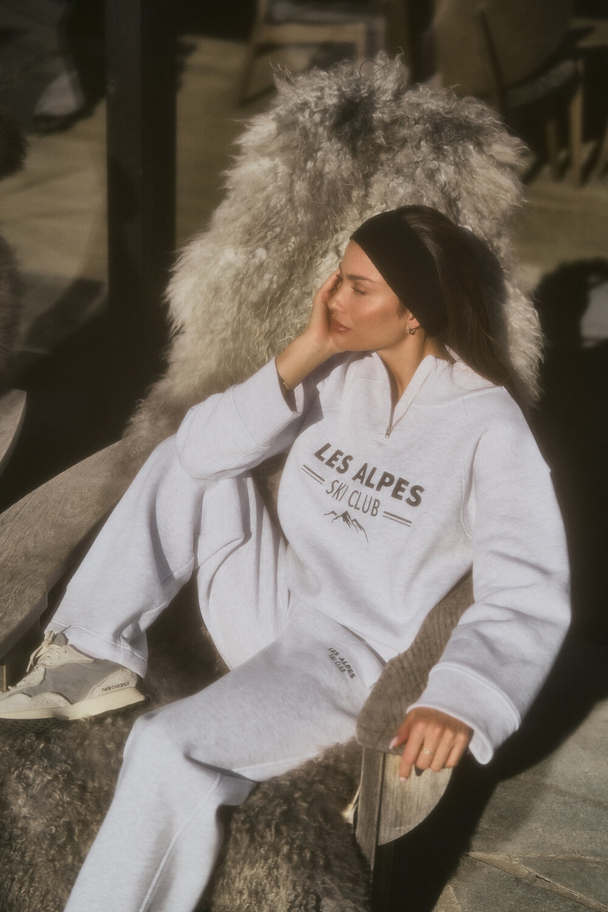 Anja Ski Club Joggers - Light Grey Melange  - Image 2