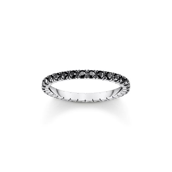 Thomas Sabo - Rebel At Heart Delikat Svart CZ Ring