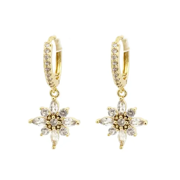 Øreringer Snøkrystall 1036-0050