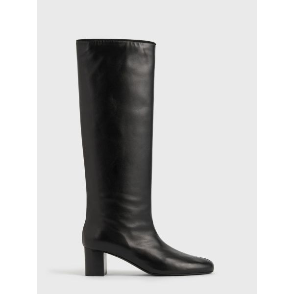 Downtown Nappa Knee-High Boots Black