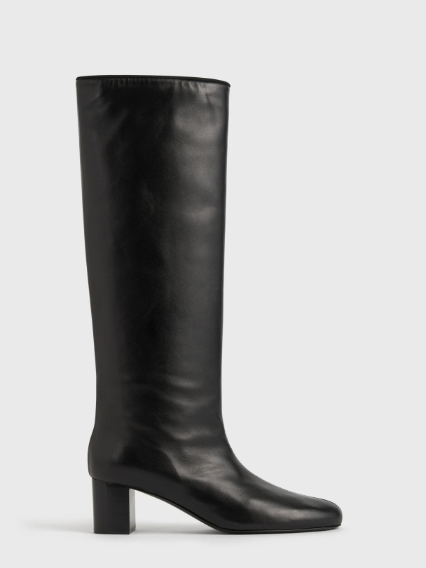Downtown Nappa Knee-High Boots Black - Image 1