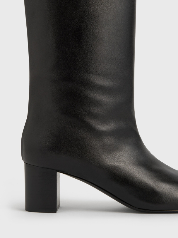Downtown Nappa Knee-High Boots Black - Image 5