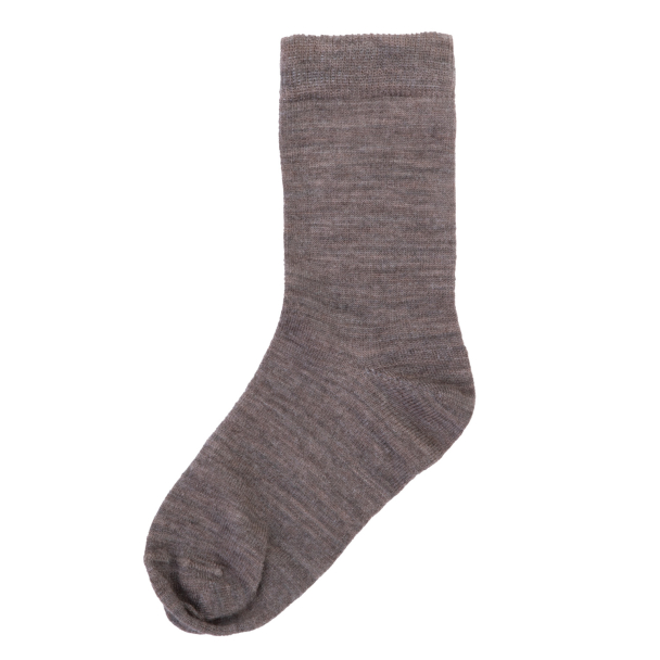 Ullsokker tynn - Chestnut Melange