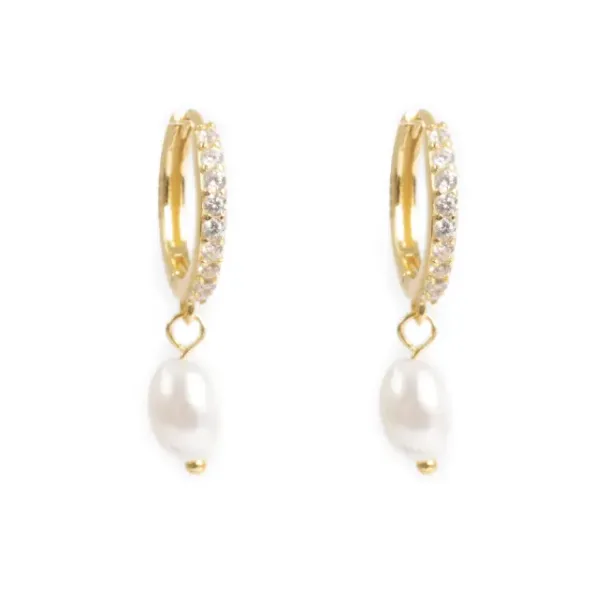 Øreringer m/perle 1036-0002