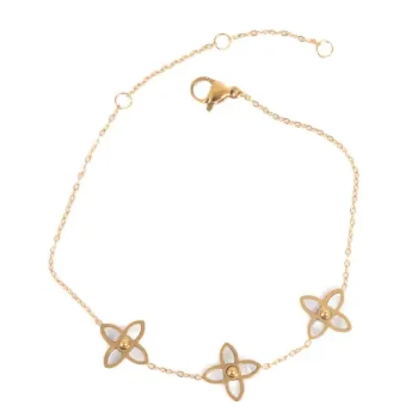 Armband m/blomst 3036-0006