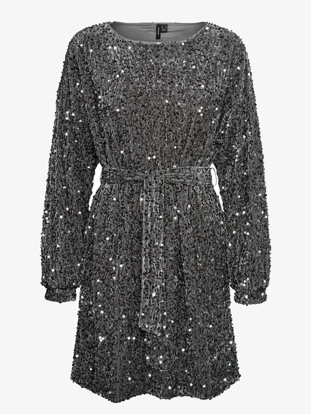 Bella Boatneck Sequin Dress
