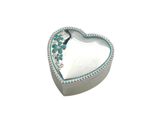 Smykkeskrin - Blå blomster