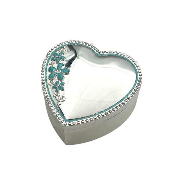 Smykkeskrin - Blå blomster