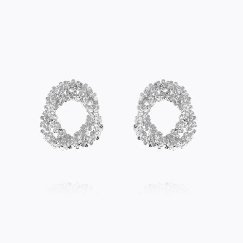 Gemma Knot Earrings - Silver
