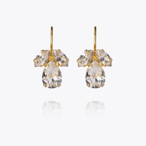 Petite Timo  Earrings -  Gold Crystal 