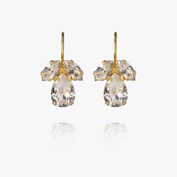 Petite Timo  Earrings -  Gold Crystal  - Image 1