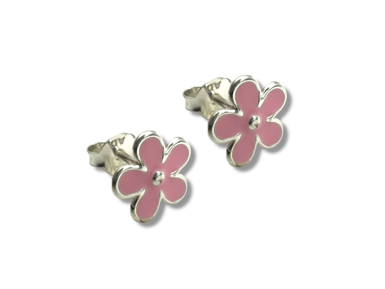 Barneørepynt - Rosa blomst