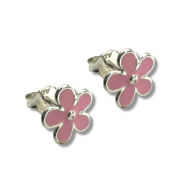 Barneørepynt - Rosa blomst