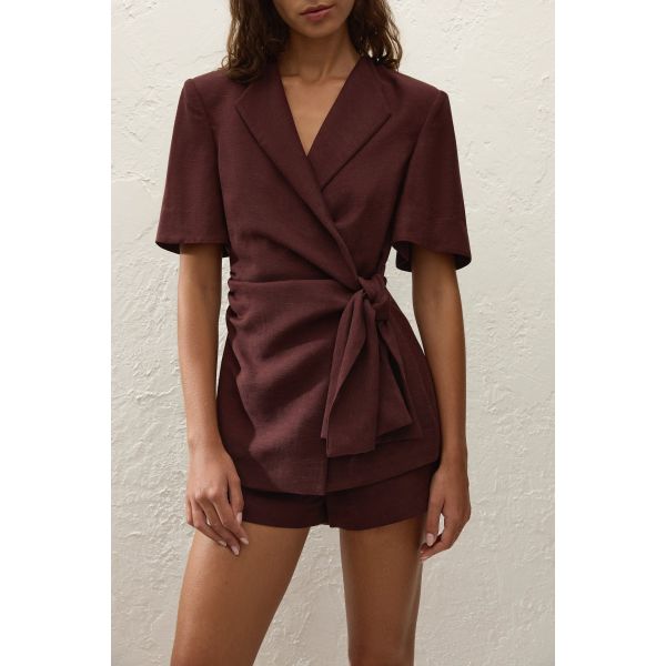 Ida Knot Blazer - Port 