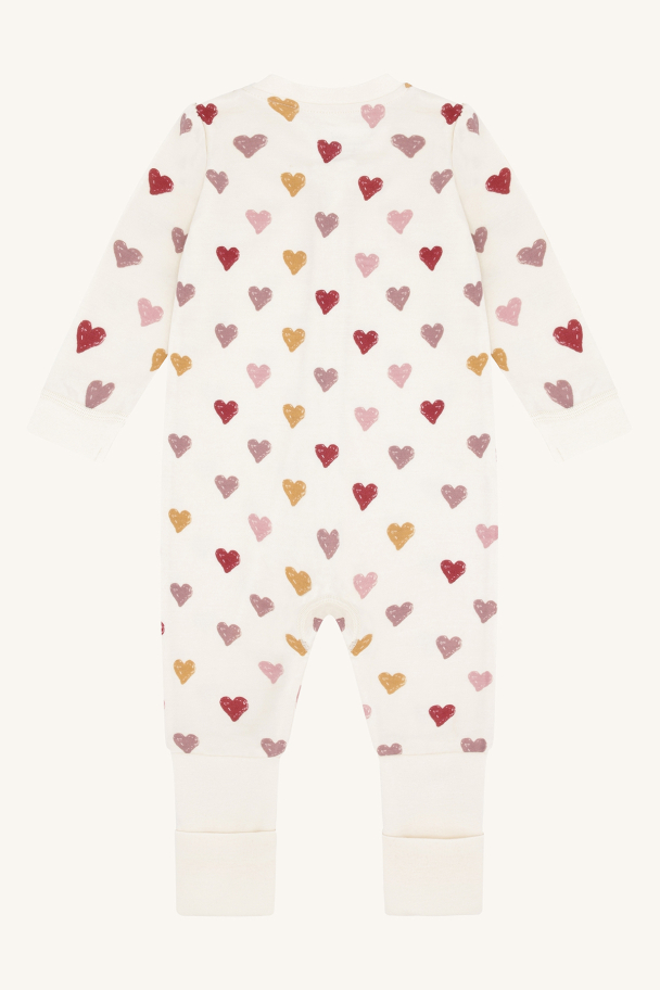 Manu Pyjamas Ull/bambus Hjerter - Image 2