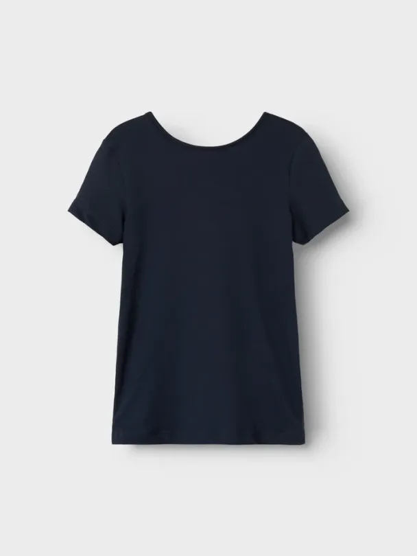 NKFJennifa slim top, mørkblå - Image 1