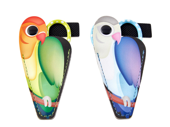 Purse parrot Broderisaks m/ slire