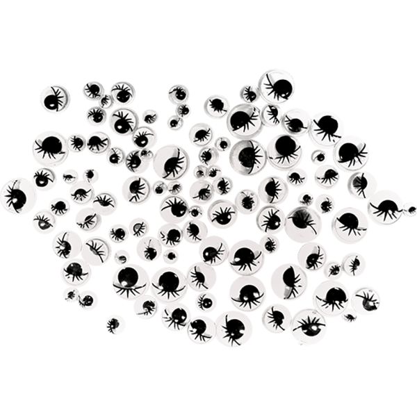 Øyne m/øyenvipper mix – 100stk