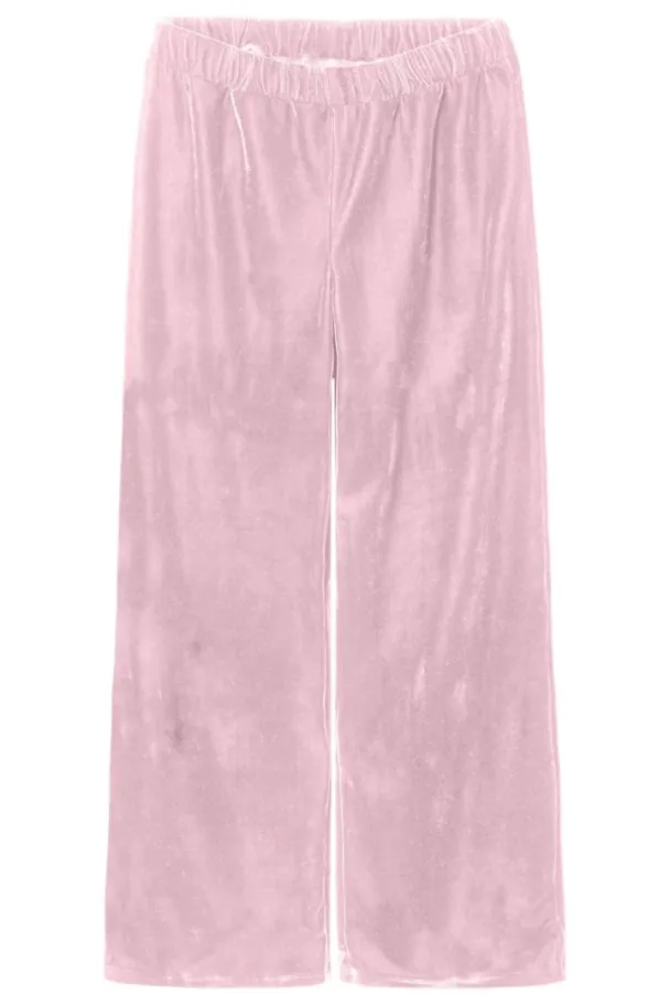 NKFOlailia velourbukse, rosa - Image 1