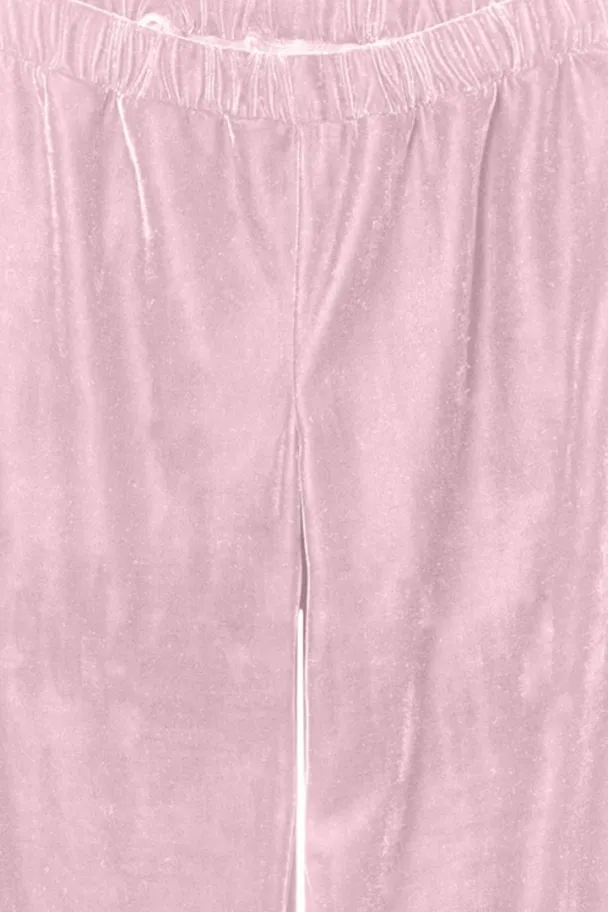 NKFOlailia velourbukse, rosa - Image 2