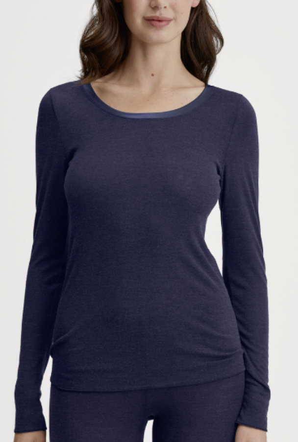 True confidence top long sleeve, evening blue - Image 1