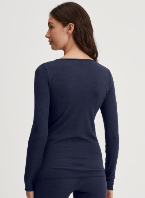 True confidence top long sleeve, evening blue - Image 2