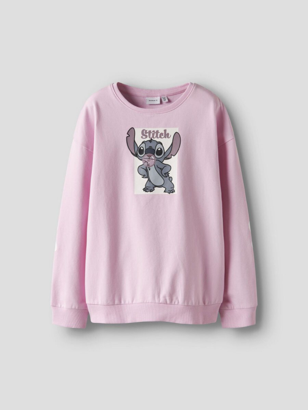 NKFAkira Stitch genser, rosa - Image 1