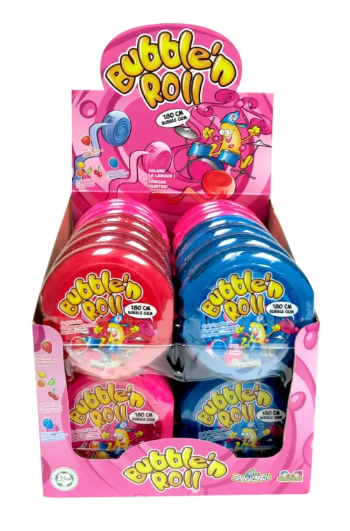FUNNY CANDY BUBBLE’N ROLL 58g