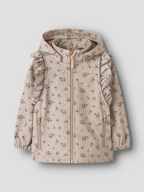 NMFAlfa softshelljakke, beige - Image 2