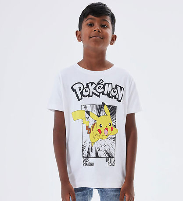 NKMNoisi Pokemon t-shirt, hvit - Image 1