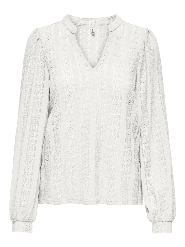 ONLMELANIE L/S SPLIT TOP JRS - Image 1