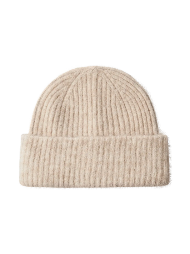 Lulu Wool Blend Knit Beanie - Birch - Image 1