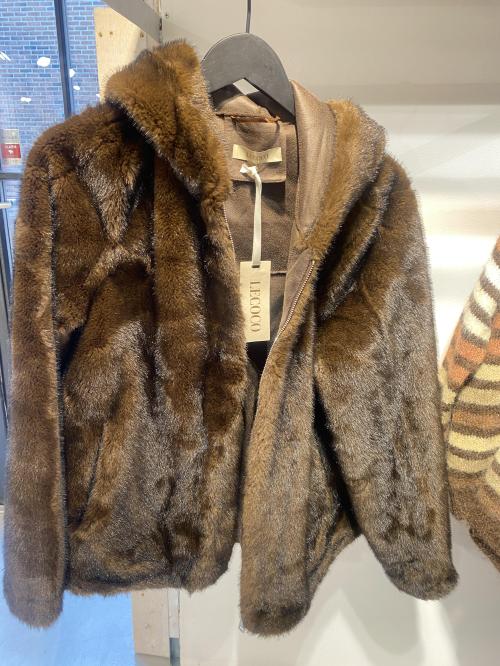 Anni Fake Fur Jacket Brown