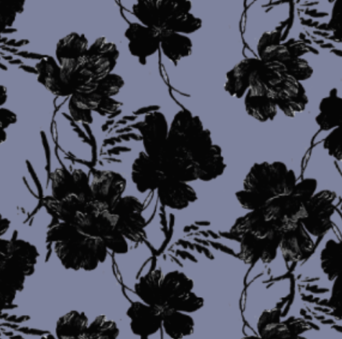 Baby Cord Maxi Skirt - Blue Peony