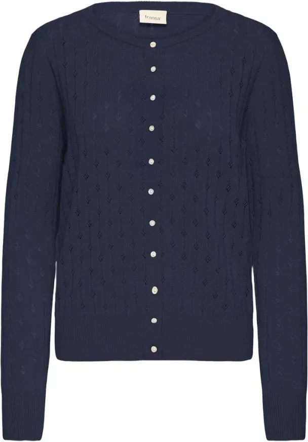 FRPointella cardigan, navy - Image 1