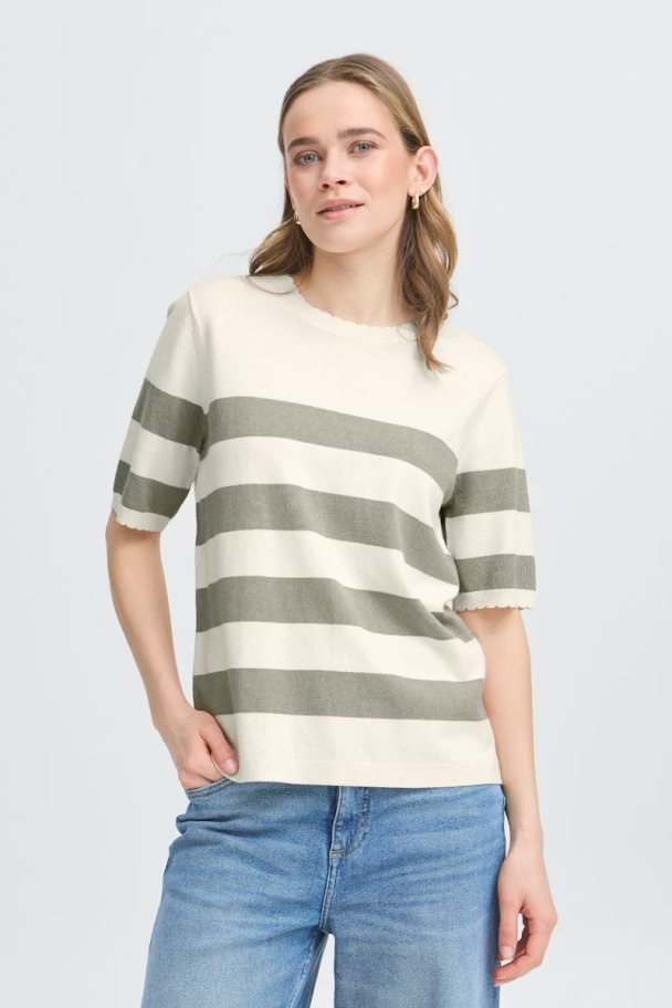 FRContrast pullover, grønn - Image 1