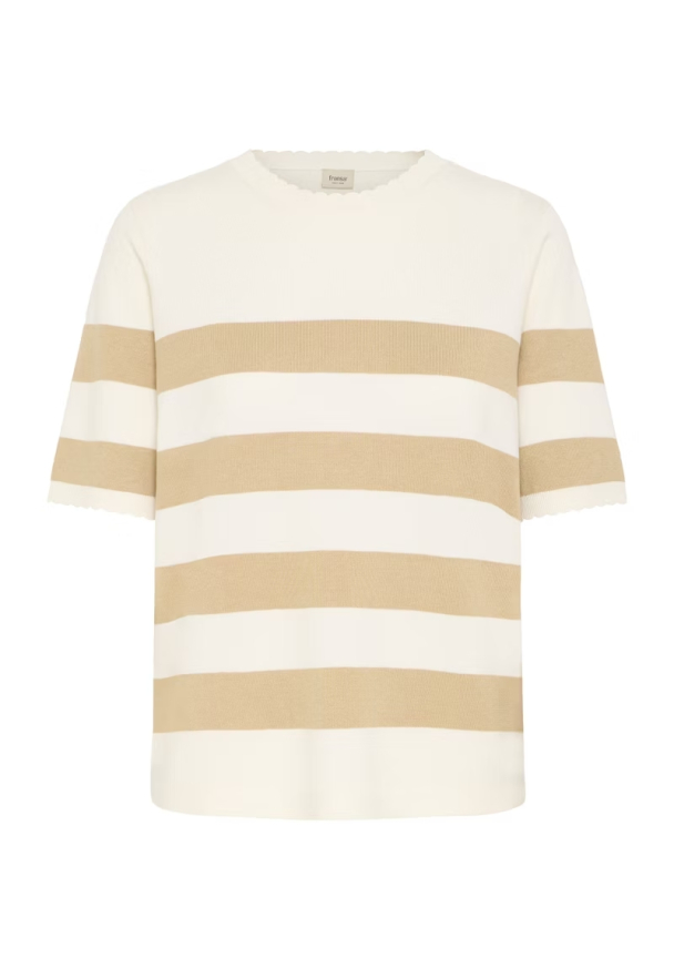 FRContrast pullover, beige - Image 3