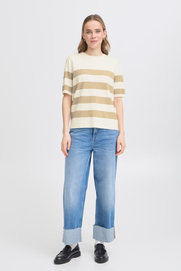 FRContrast pullover, beige - Image 4