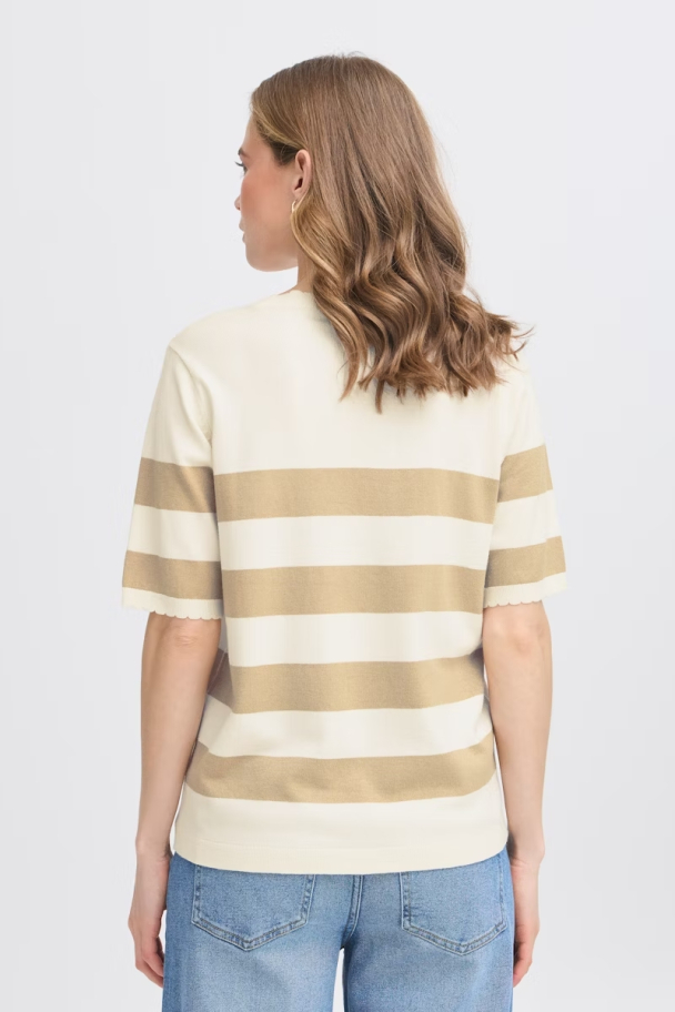 FRContrast pullover, beige - Image 5