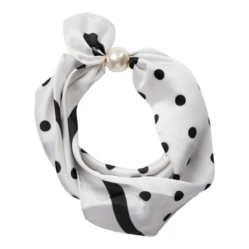 Pearl Scarf White/Black CO'COUTURE 