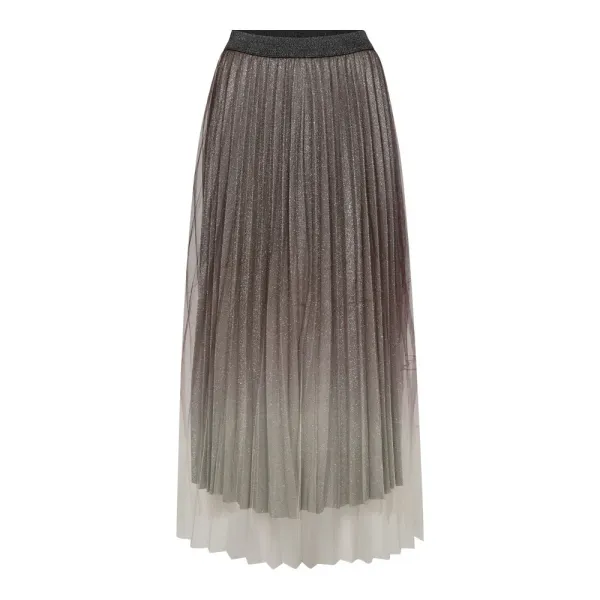 GlitterCC Plissé Skirt Dark Brown Co'Couture