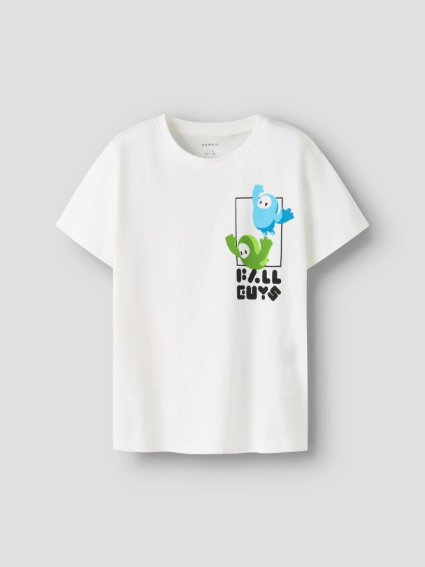 NKMAbner Fallguys t-shirt, hvit - Image 1