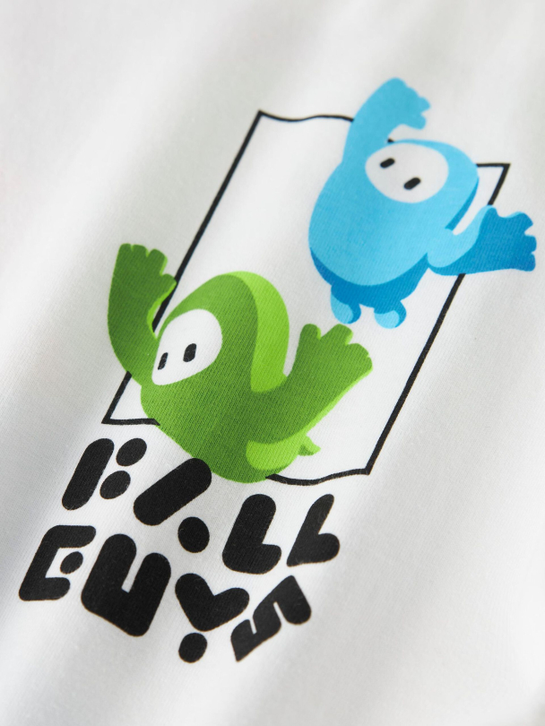 NKMAbner Fallguys t-shirt, hvit - Image 3