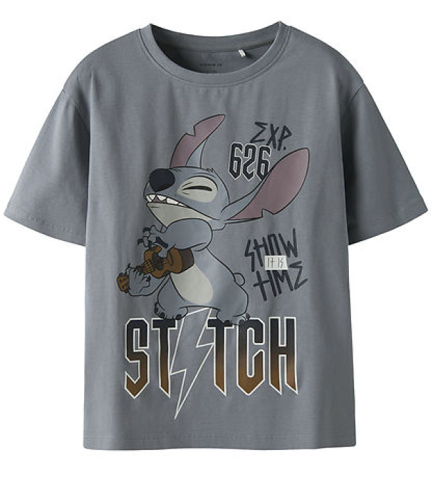 NKMAntony Stitch t-shirt, grå - Image 1
