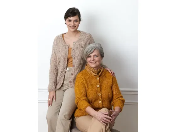 173-09 Jakke med bladmønster